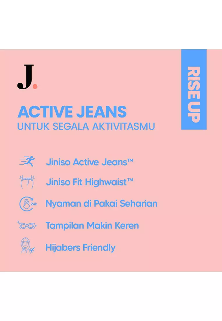 Highwaist Boyfriend Stretch Jeans 204 RISE UP