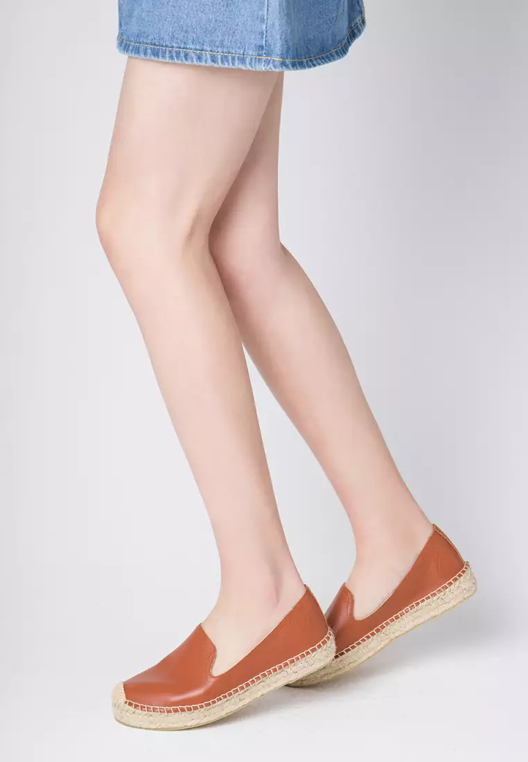 Platform Cow Leather Espadrilles HB7101