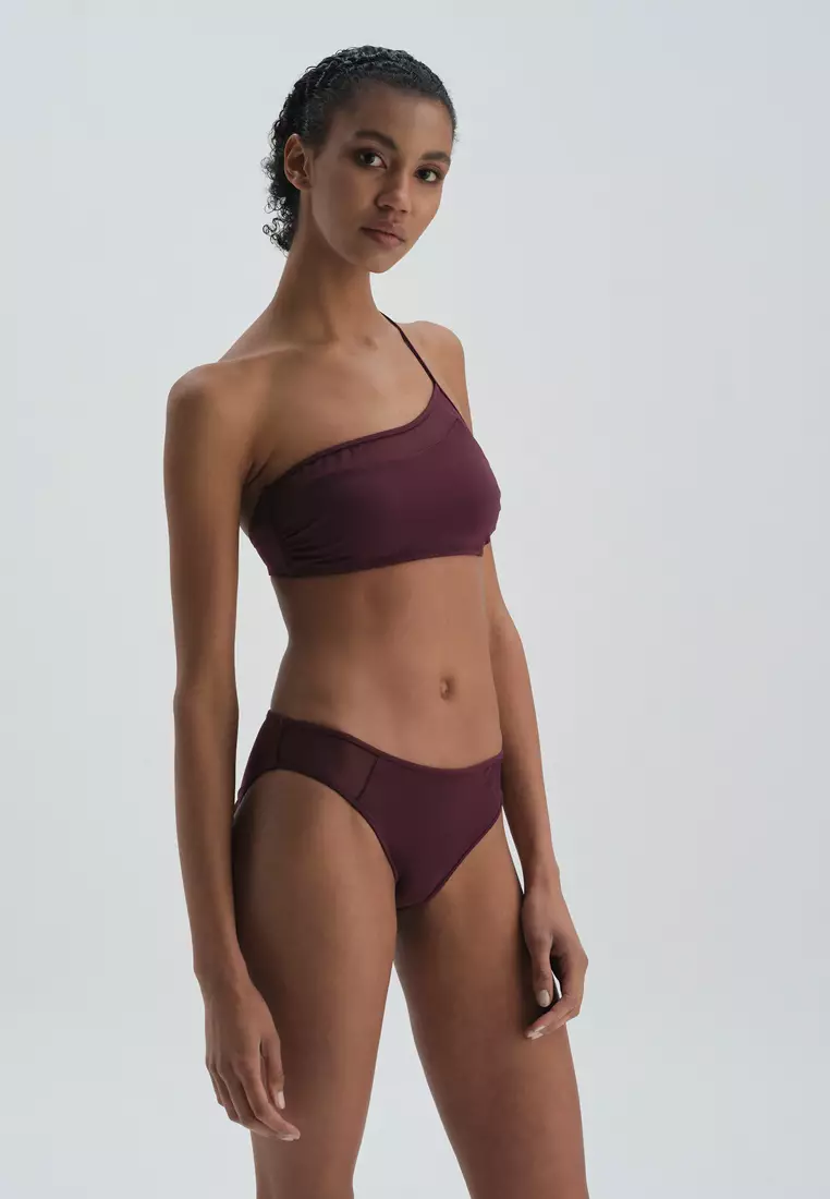Buy DAG Bordeaux Bikini Top Plain Removable Padding Beachwear