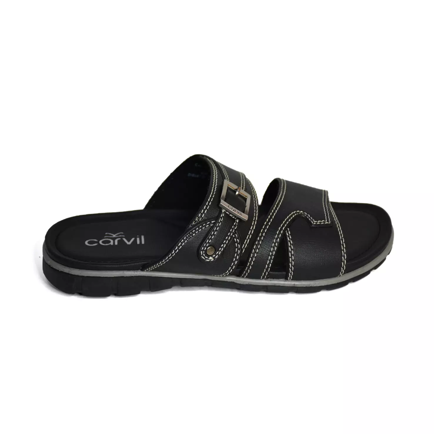 Carvil Sandal Pria Cardiff-02 M Black
