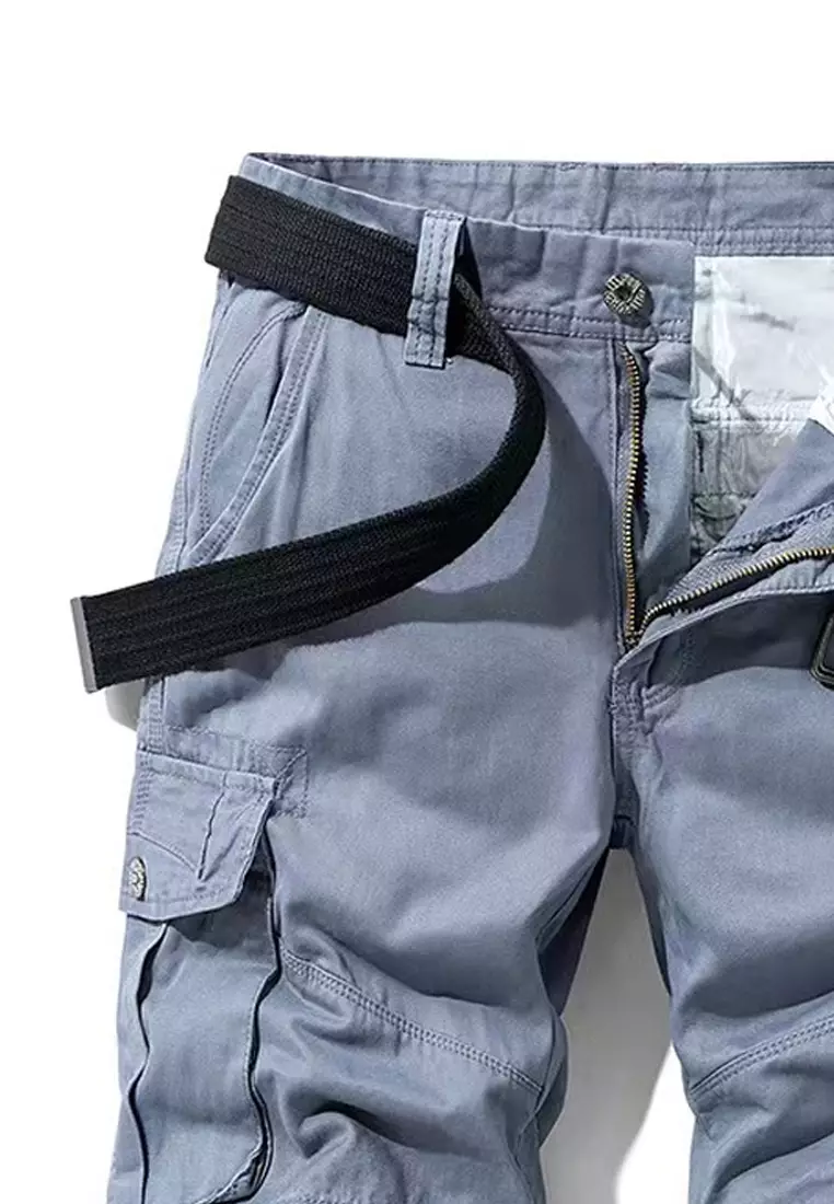 Multi Pockets Cotton Casual Shorts GJL27053