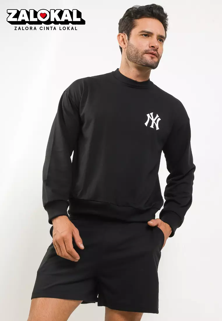 Long Sleeve Sweater Short Pants New York