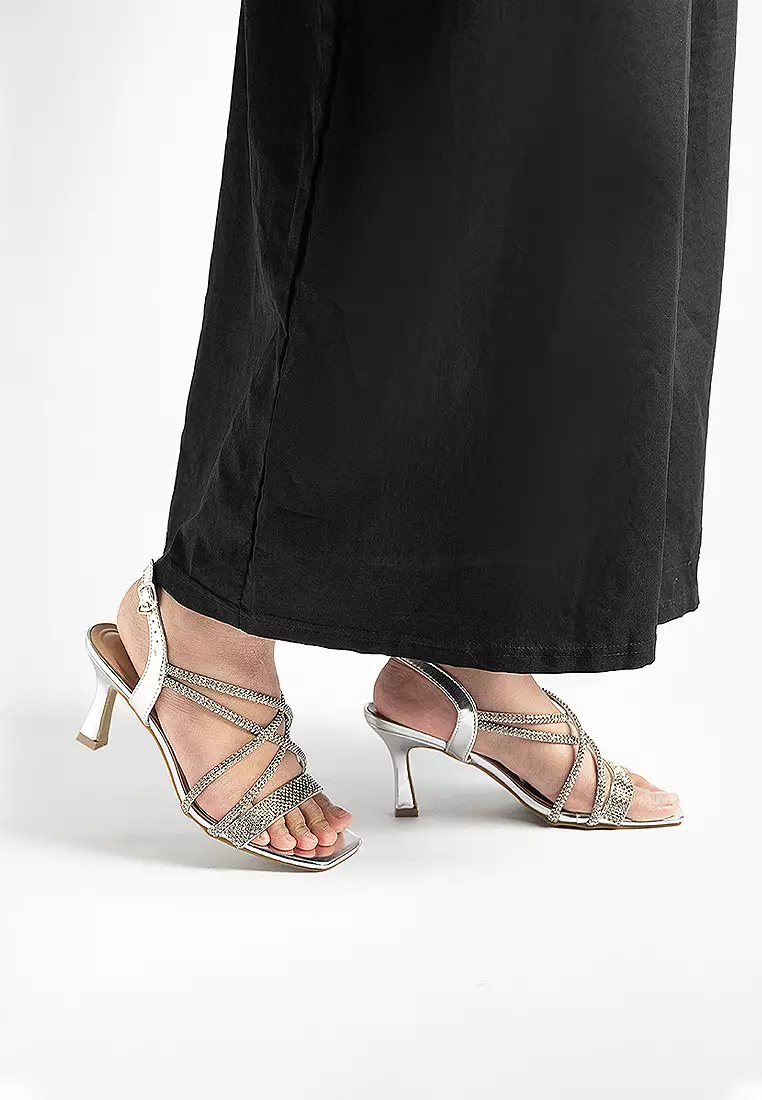 Yvan Cross Slingback Heels