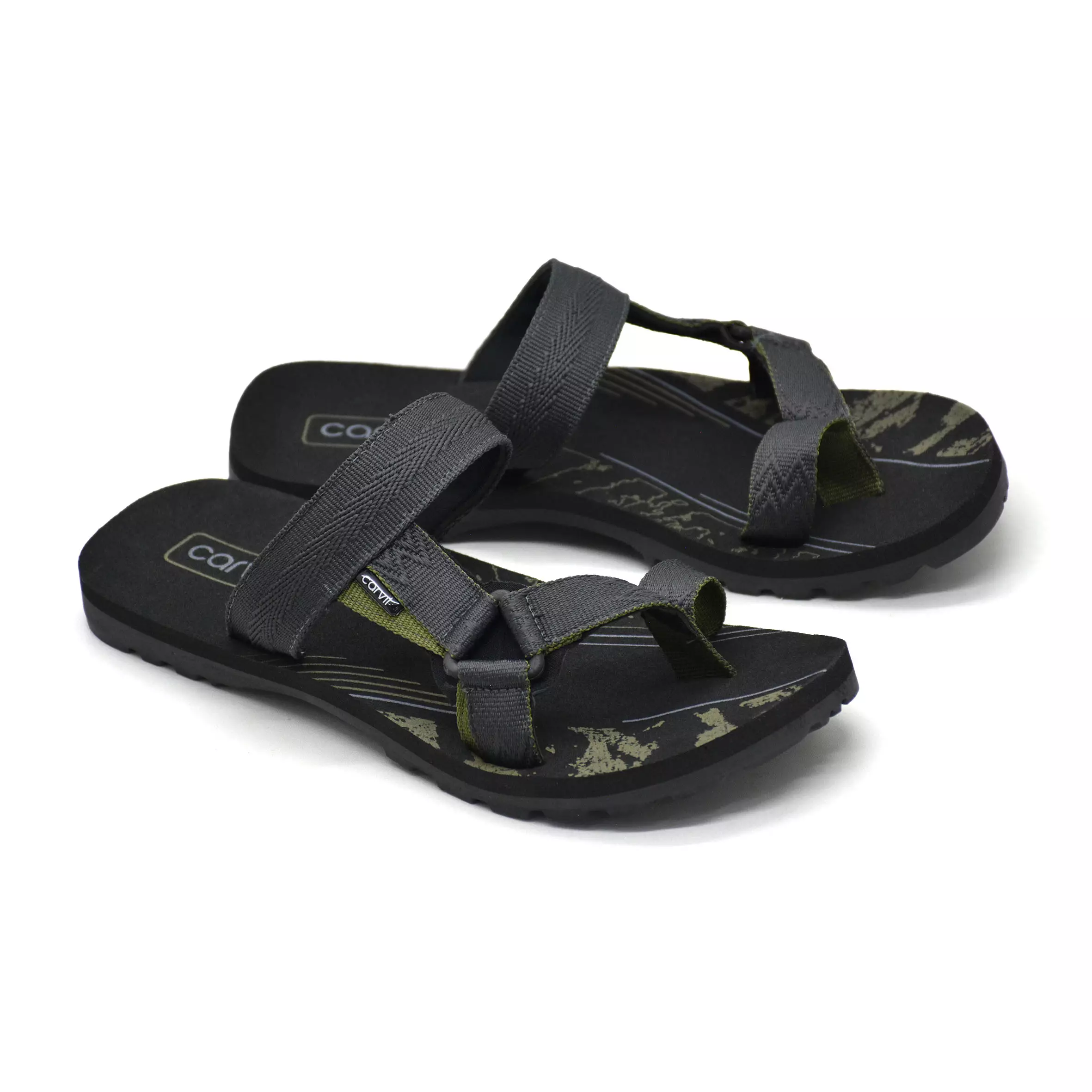 Carvil Sandal Pria Spextra-S23 M Dark Grey/Olive