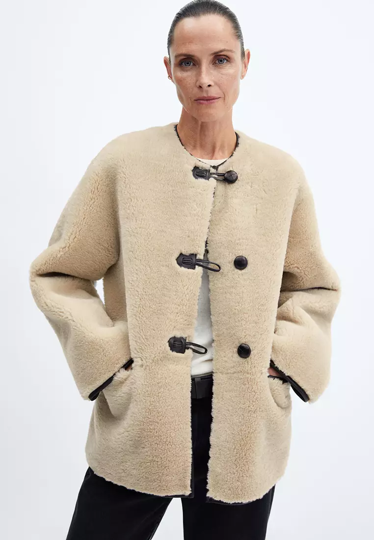 Mango appliques coat Outlet