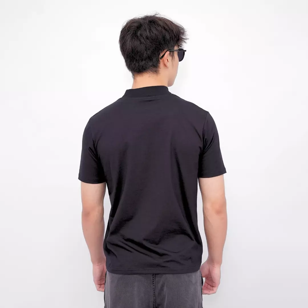 Ryusei Fitted Tee High Neck Neo Flex - Kaos Pria High Neck Slim Fit Premium