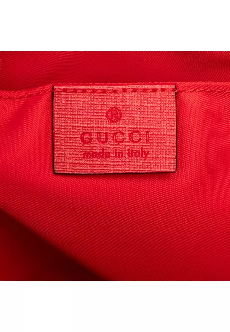Pre-Loved Gucci Childrens Gg Supreme Ribbon Tote