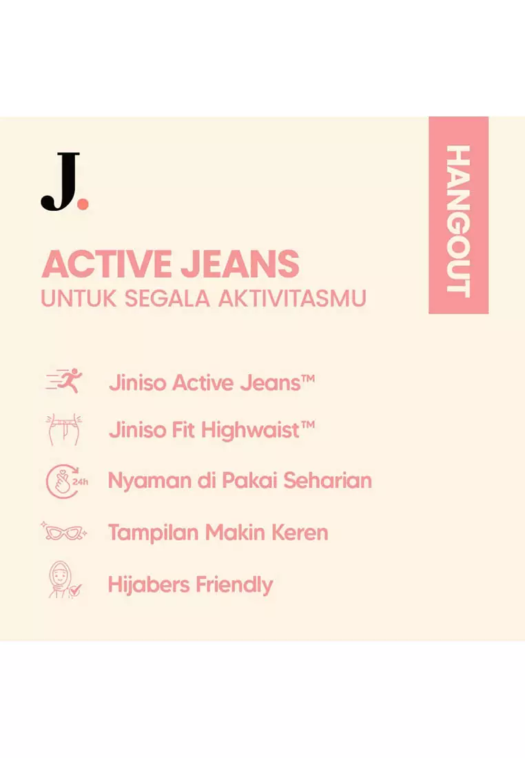 Highwaist Stretch Cutbray Pocket Jeans 713 HANGOUT