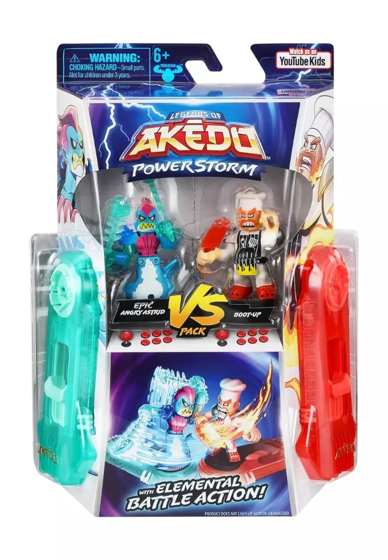 Buy Akedo Legends of Akedo Powerstorm Versus Pack 2 Mini Battling ...