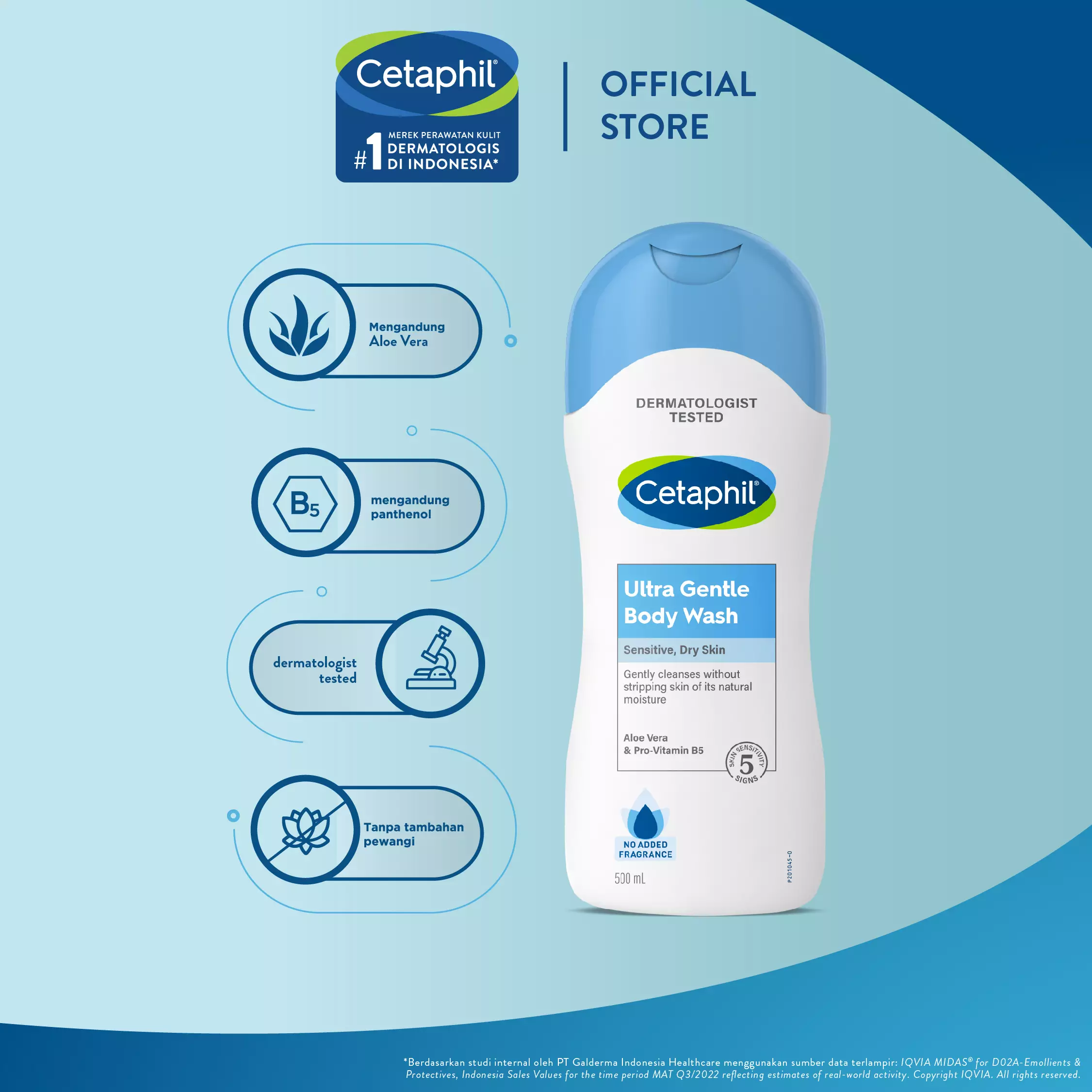Cetaphil Ultra Gentle Body Wash 500ML
