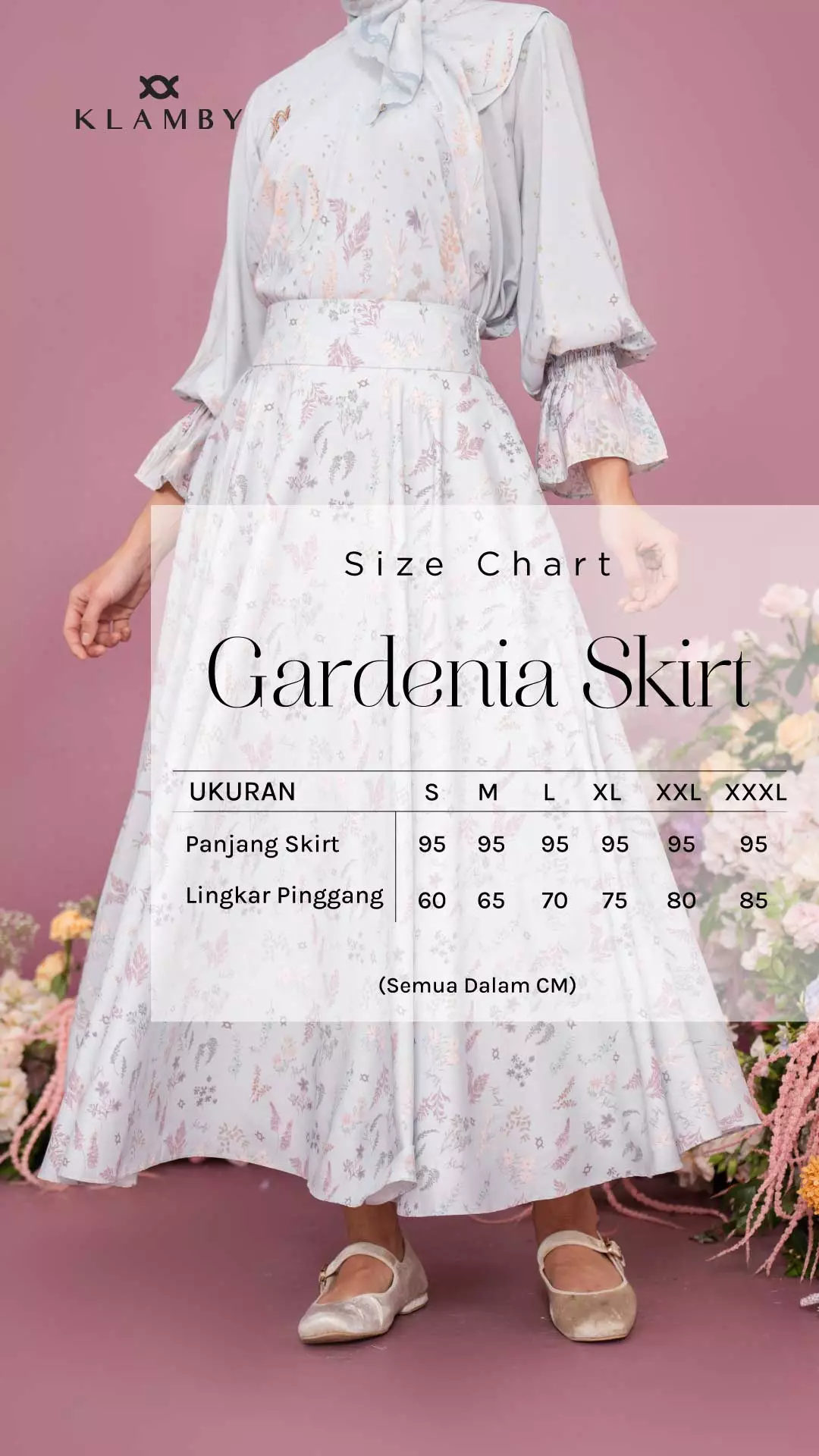 Klamby - Gardenia Skirt Ashy Blue