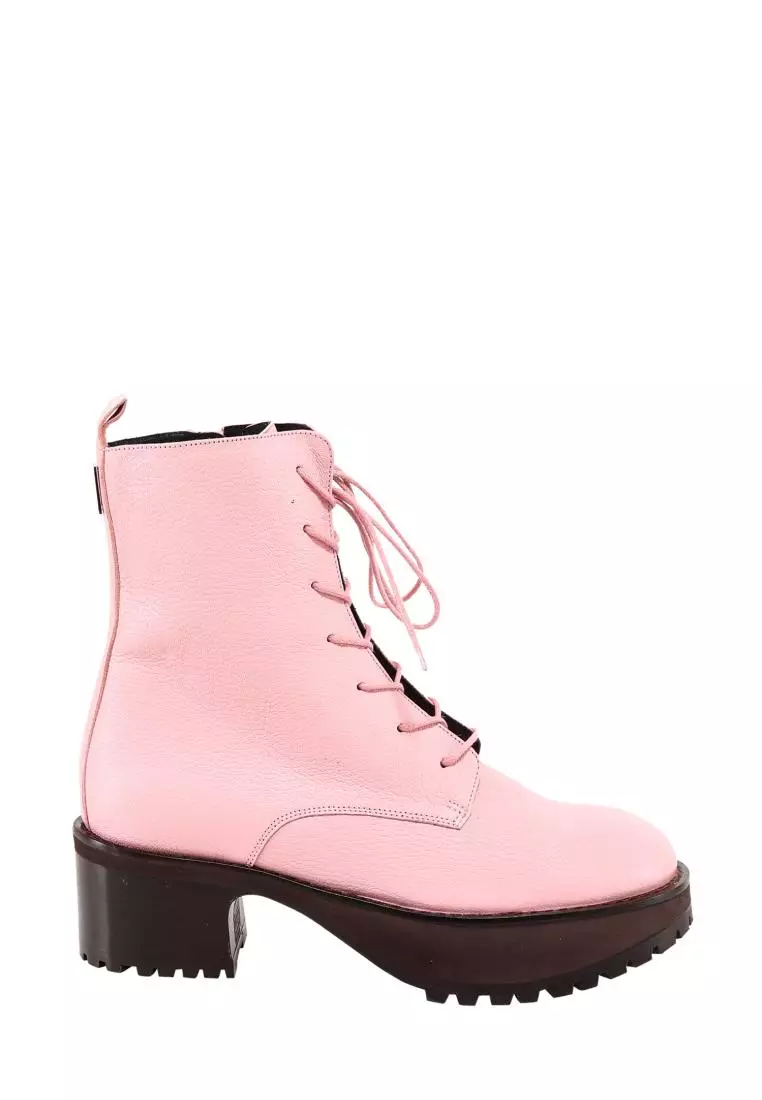 By Far BY FAR Leather ankle boots Pink 2024 Buy By Far