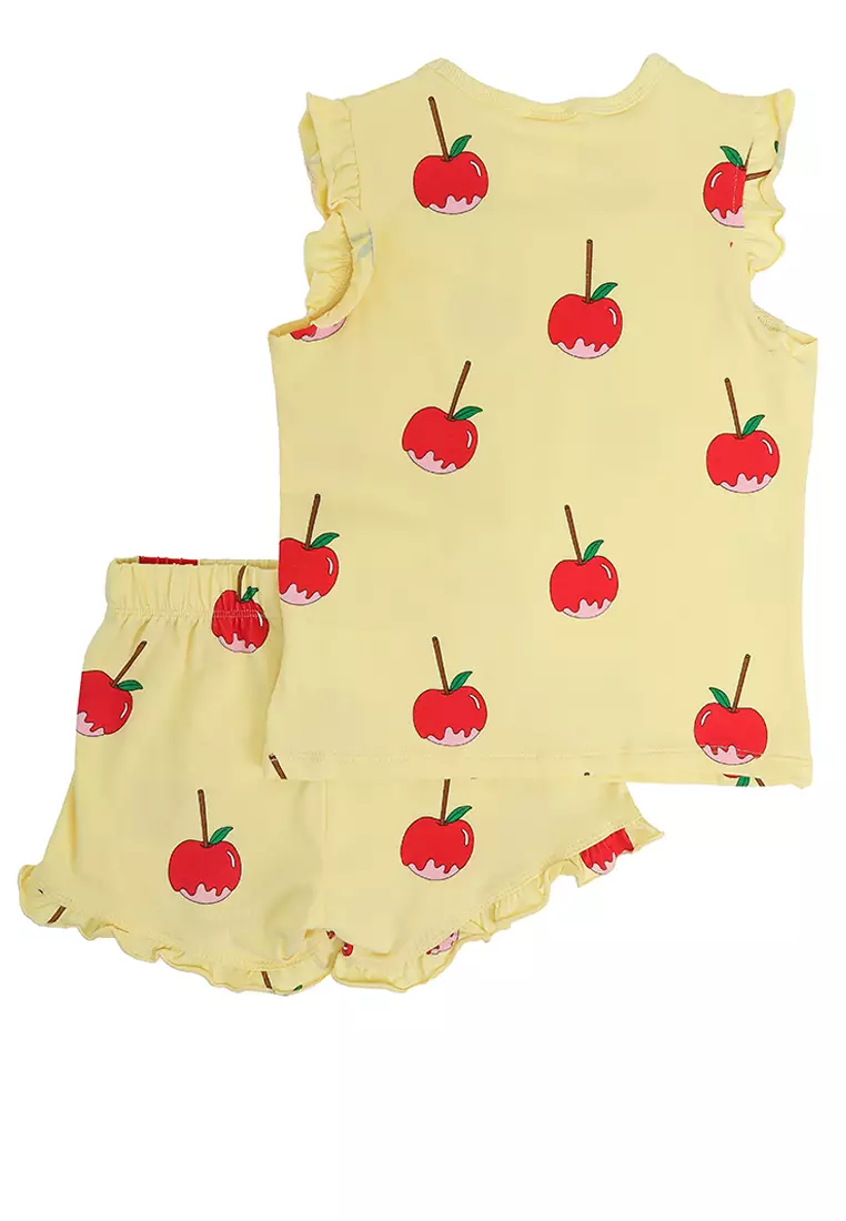 Stacey Short Sleeves Flutter Pyjama Set