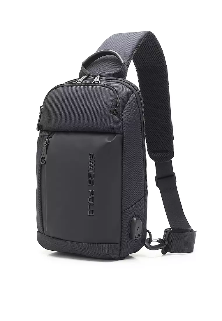 Men's Waist Bag / Belt Bag / Chest Bag (Tas Pinggang / Tas Dada Pria) - Biru