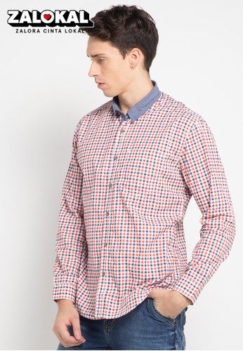 Jual Lois Jeans Long Sleeve Shirt Original Zalora Indonesia