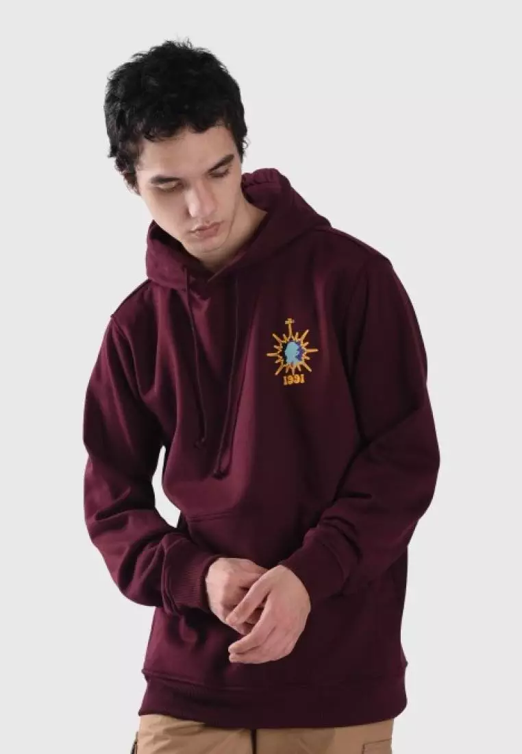 Maroon on sale hoodie h&m