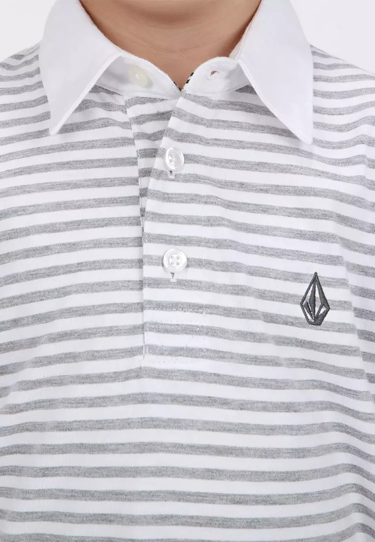 KPL TYPSY STRIPY SHORT SLEEVE POLO WHITE