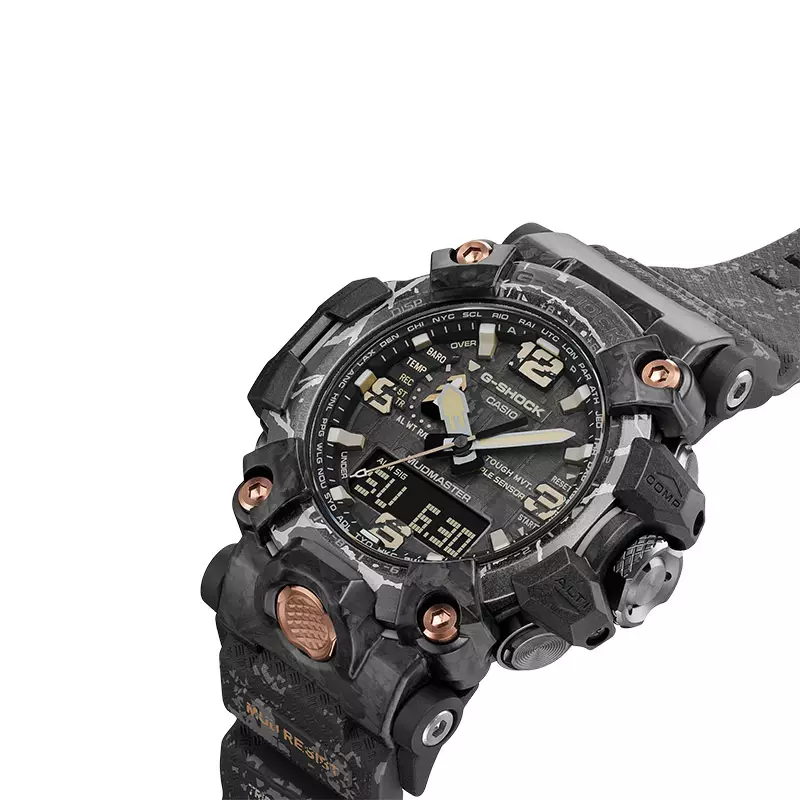 Jam Tangan Pria Casio G-Shock Mudmaster GWG-2000CR-1ADR Master Of G-Land Digital Analog Dial Black Resin Band