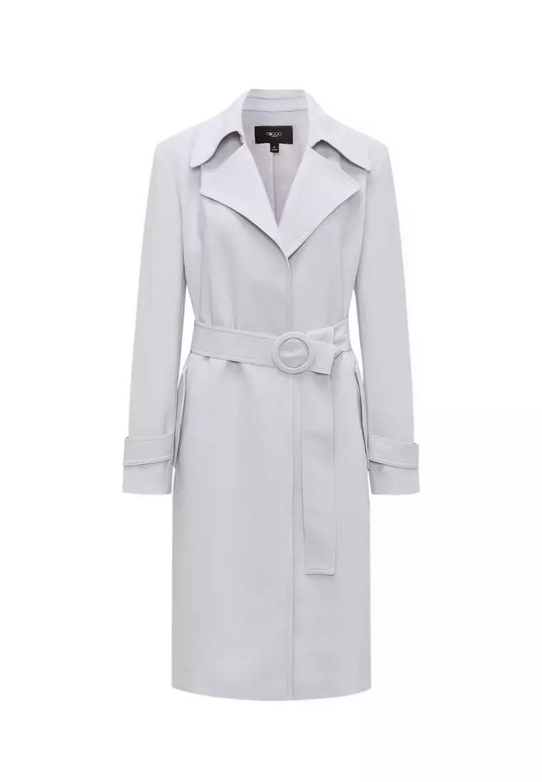 Polyester 風衣型大衣