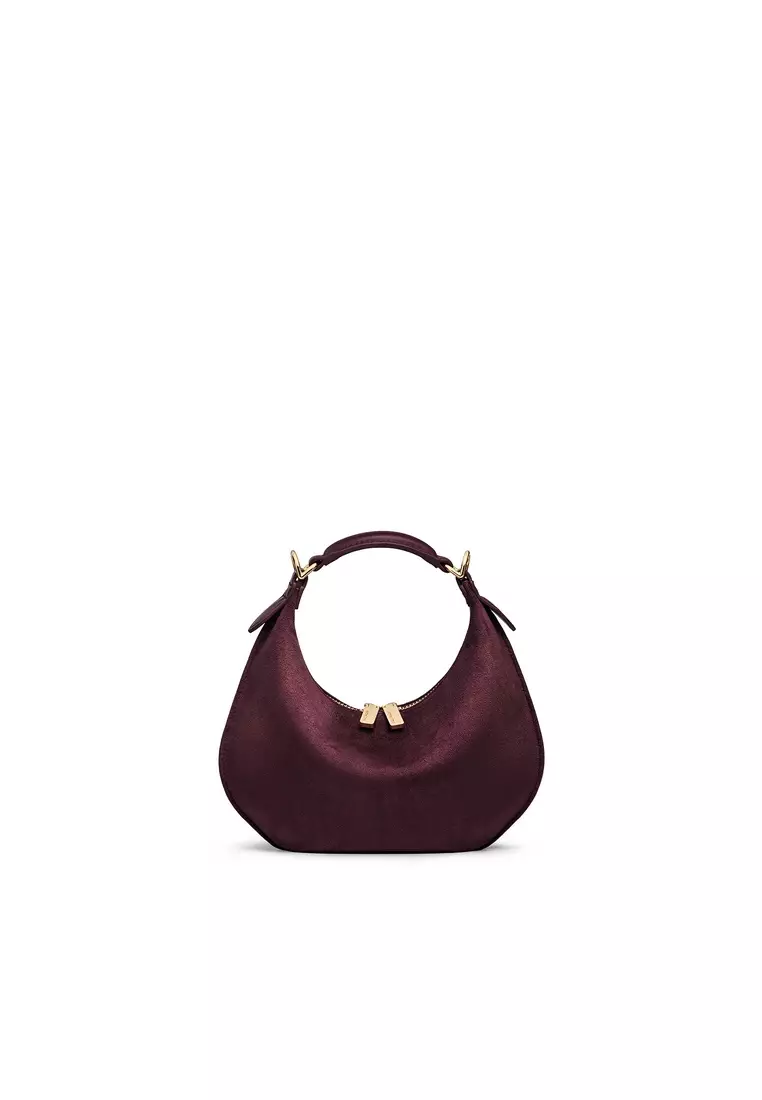Kuki Mini Bag Suede - Burgundy