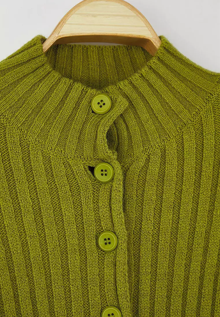 Wardrobe Essentials Wide Fit Ribbed Soft Textured Knit Cardigan
