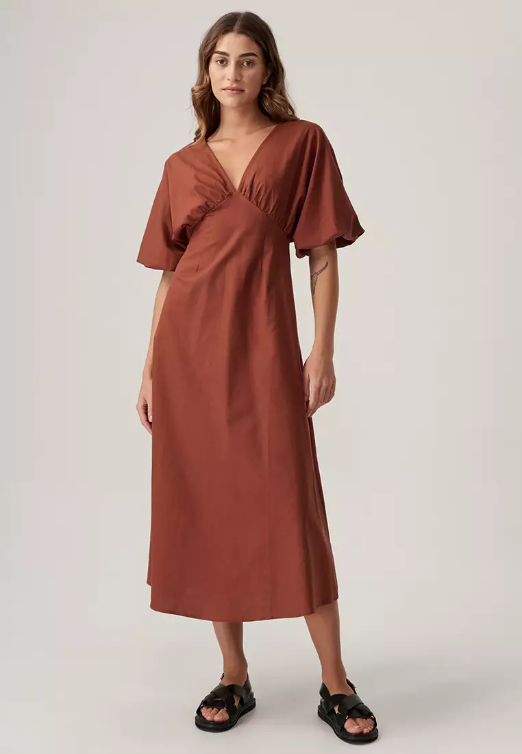 Palm midi dress online