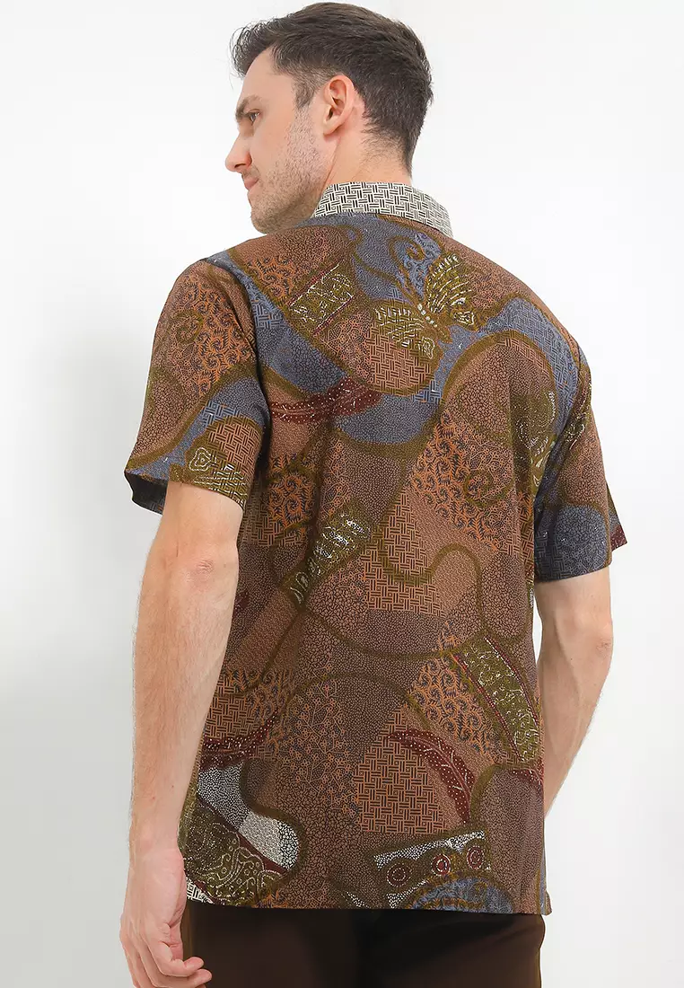 Hem Body Fit Batik Sekar Kupu Tarung