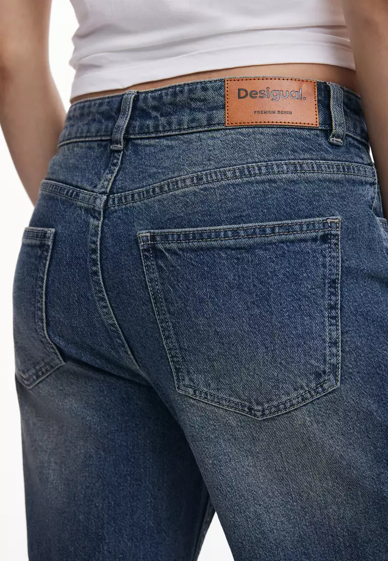 Mirror culotte jeans