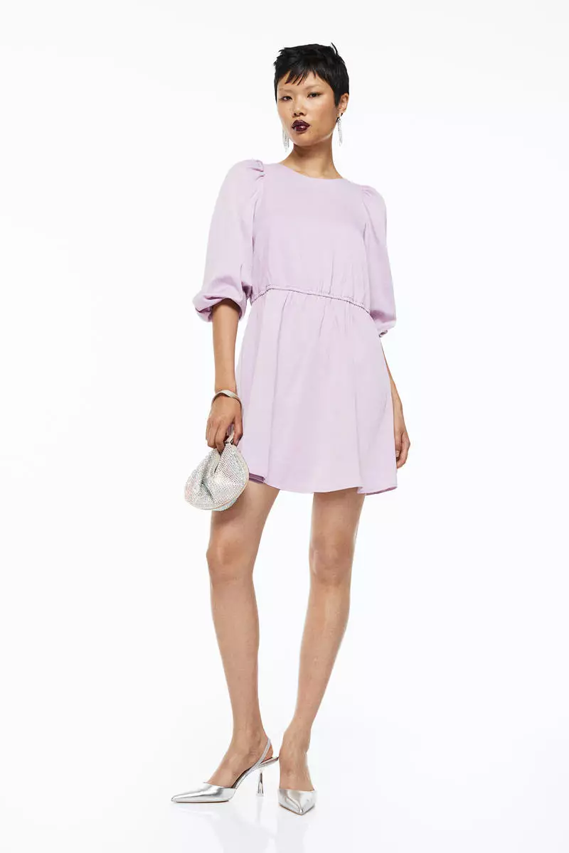 H&m balloon sleeve dress sales