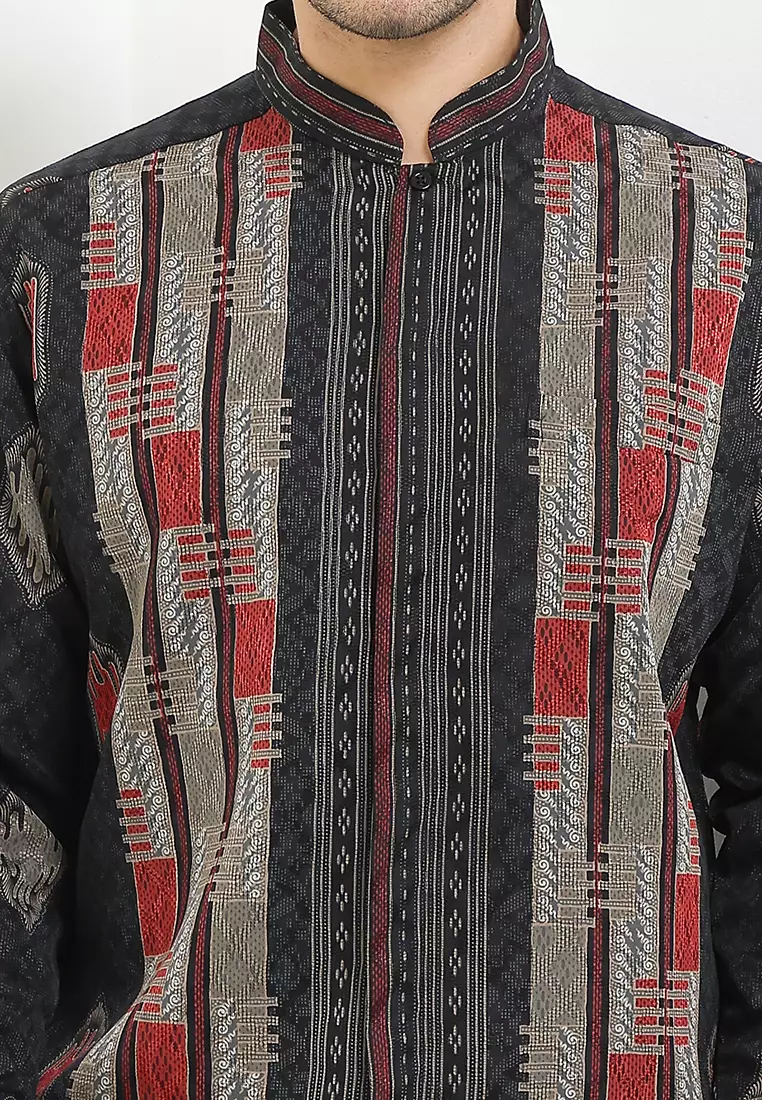 Kemeja Koko Batik Geometris 2