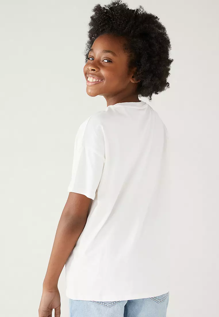 Pure Cotton Sequin Flamingo T-Shirt