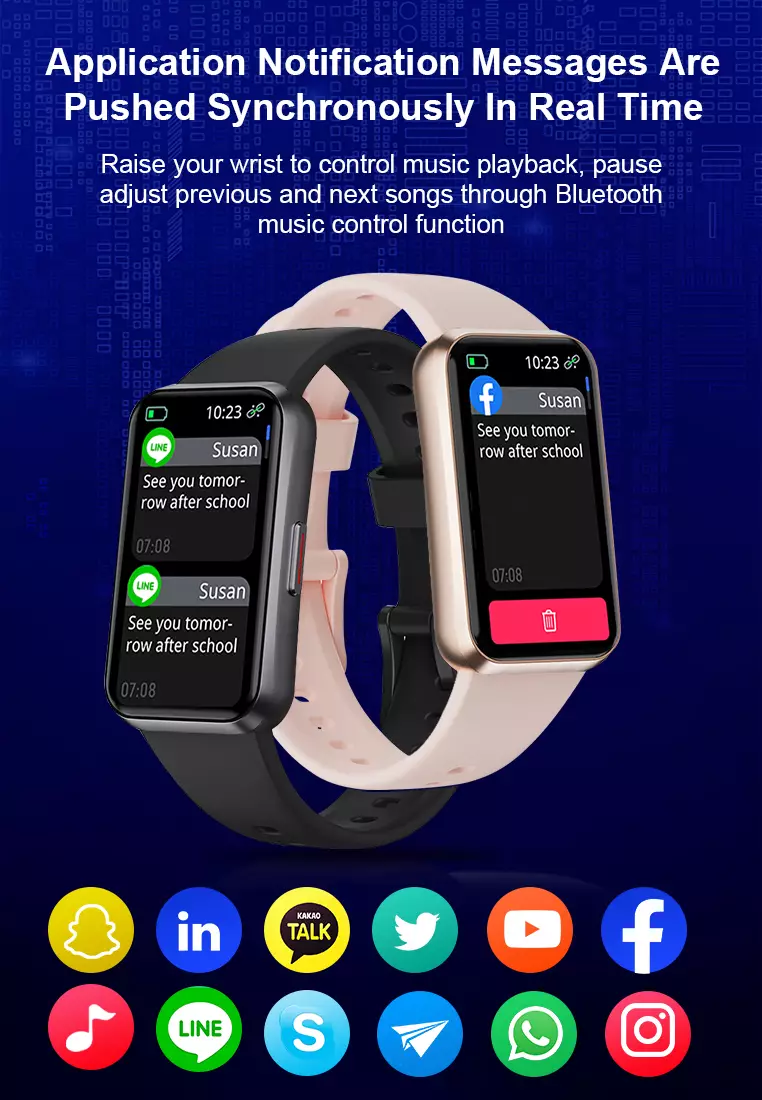 SmartWatch Voice Calling 24H Health Monitor 100+ Sports Modes Waterproof Bracelet 1.47“ Bluetooth Display Smartwatch pink