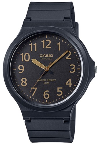 Casio Casio Analog Jam Tangan Pria - Hitam - Strap Karet 