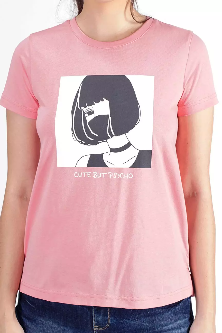 Kaos Wanita Portman Pink