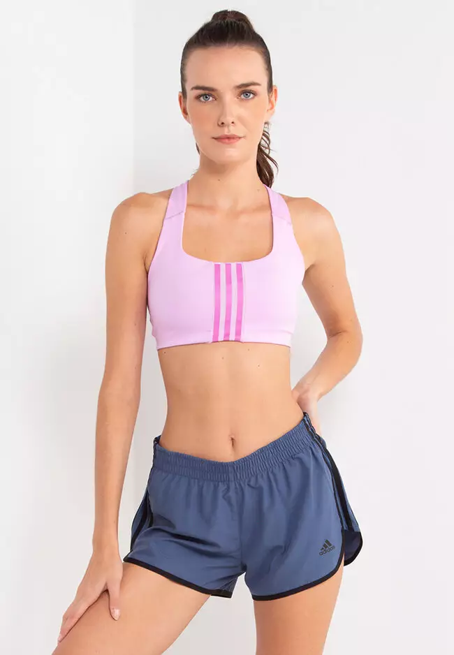Buy adidas Powerreact Medium Support 3 Sports Bras Women Pink, White online