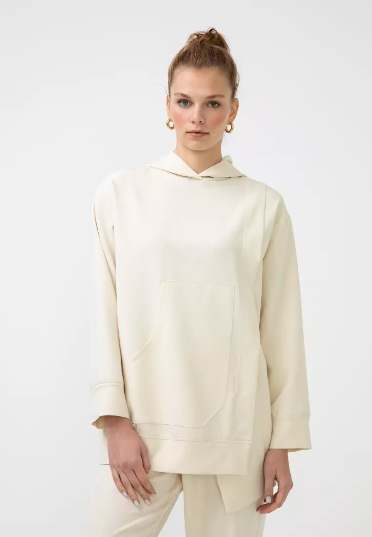 Buy Touche Prive Hooded Tunic Top 2023 Online | ZALORA Philippines