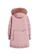 Hopeshow pink Fur Collar A-Line Parka Jacket D536FAA8C3BD38GS_2
