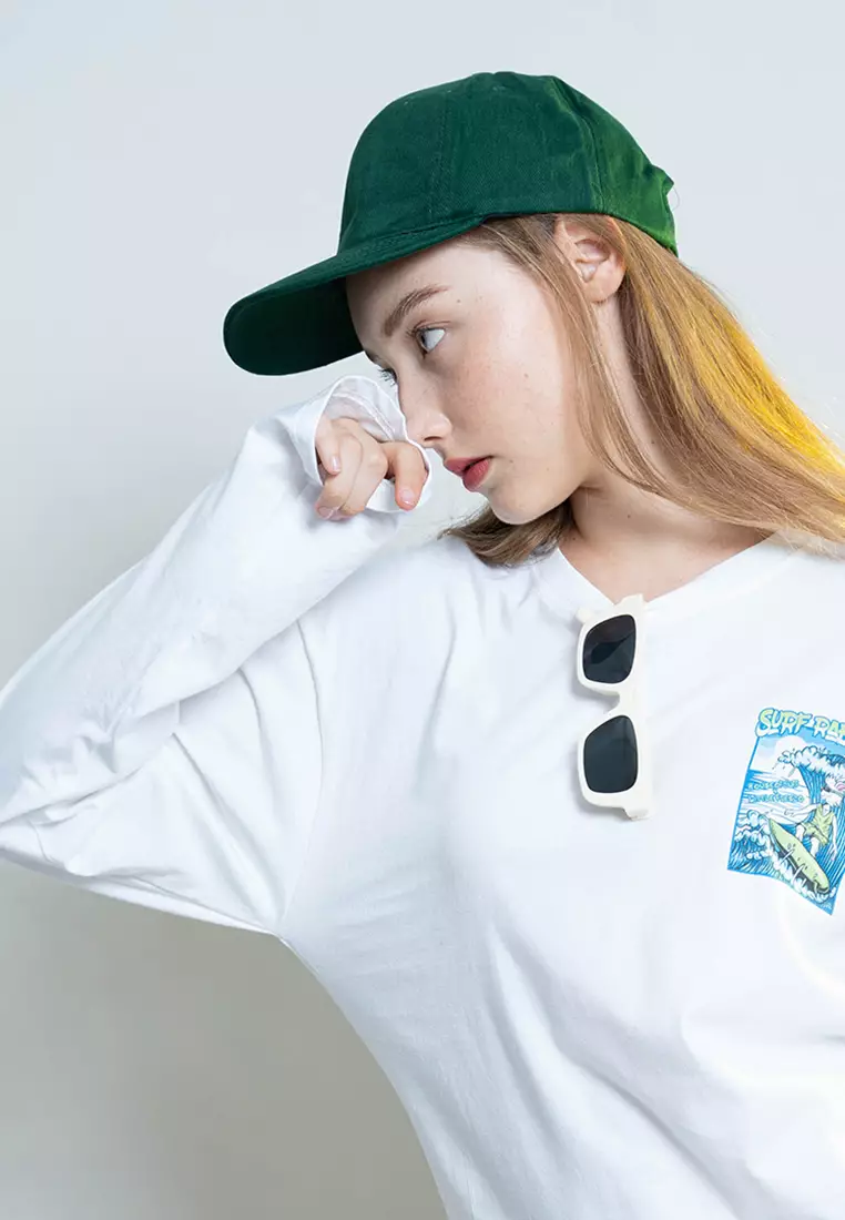 Topi Casual Polos Sport Besi Baseball Cap Tumblr Hat Hijau Botol