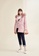 Hopeshow pink Fur Collar A-Line Parka Jacket D536FAA8C3BD38GS_5