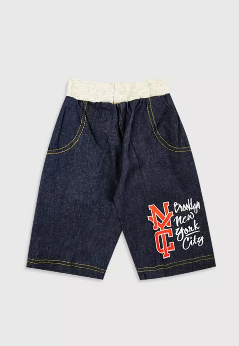 Wakakids Setelan Krah Polo Anak Laki Laki New York City 2671 Turkis