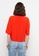 LC WAIKIKI red Shirt Collar Plain Viscose Women's Blouse AA48EAAC3FAEF7GS_5
