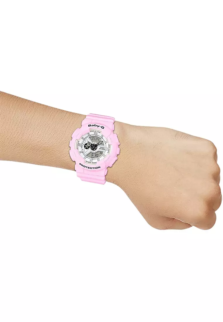 Casio Baby-G - Jam Tangan Wanita - Light Pink - Resin Strap - BA-110BE-4ADR