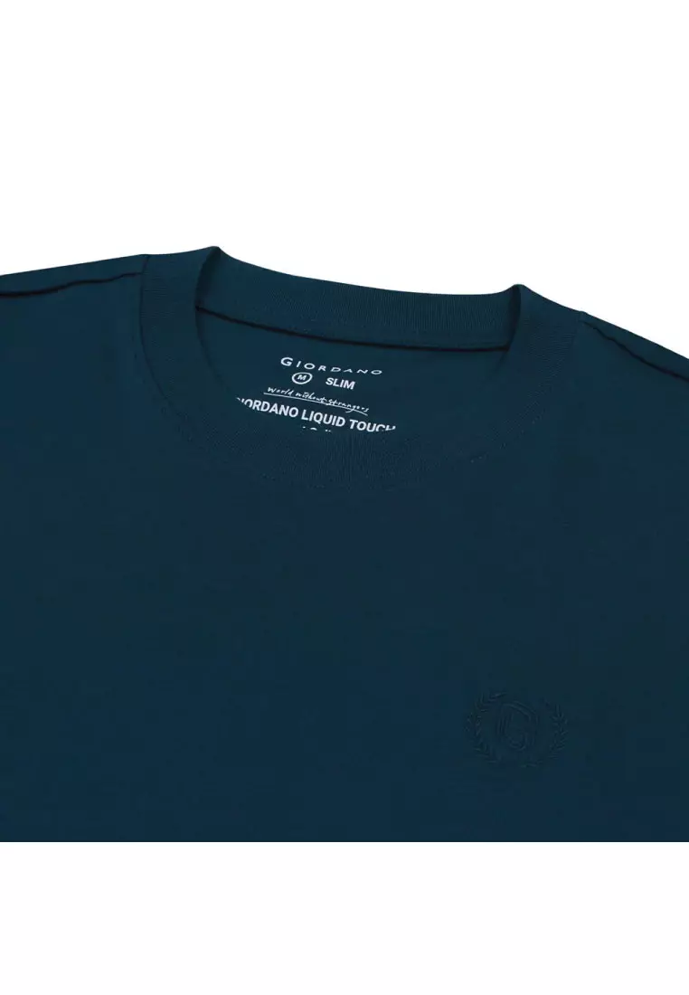 Men's Liquid Touch Short Sleeve Slim Embroidery Tee 01025802