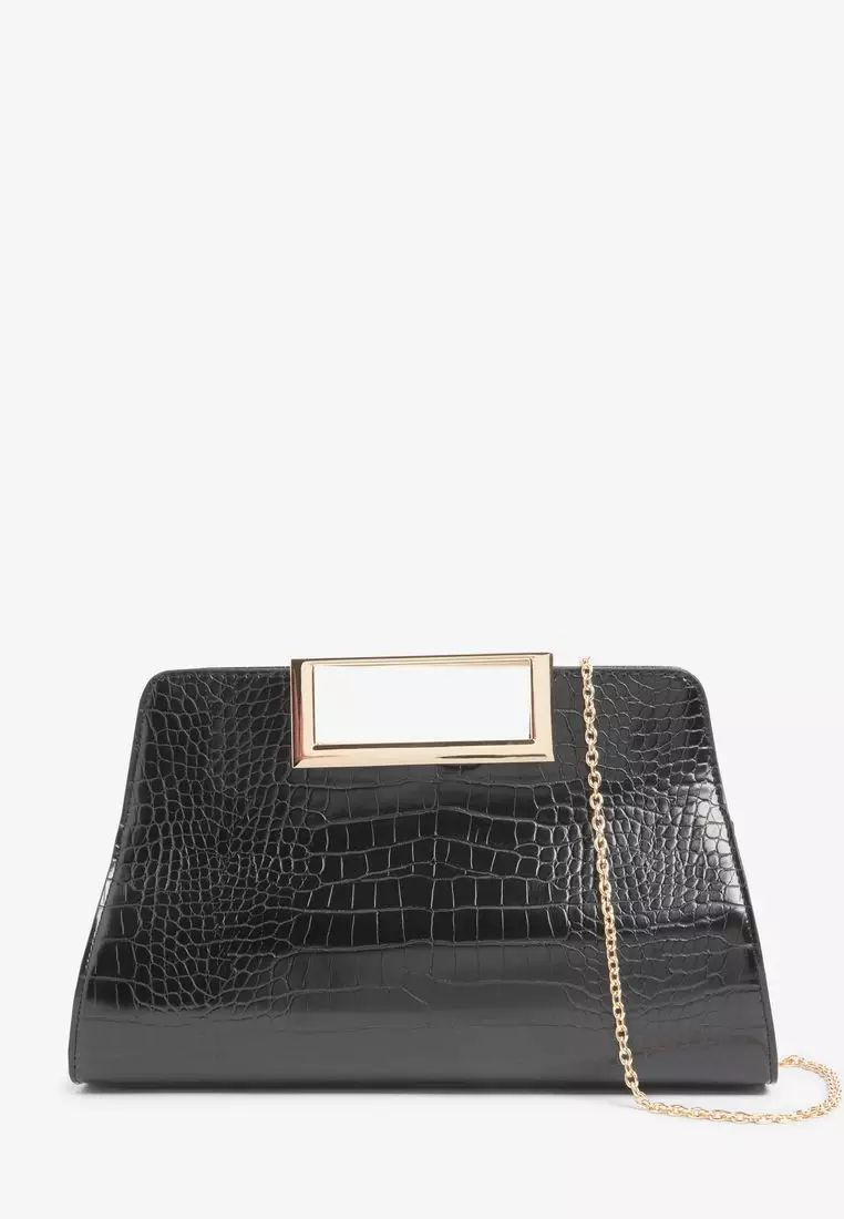 Next black clutch bag online