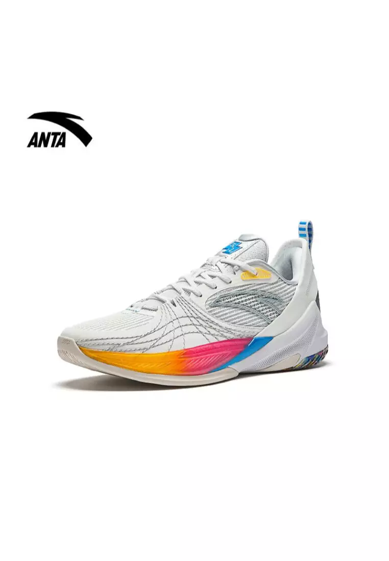Discount on Anta  shoes - SKU: Instinct 6 Basketball Shoes in White/Grey/Silver