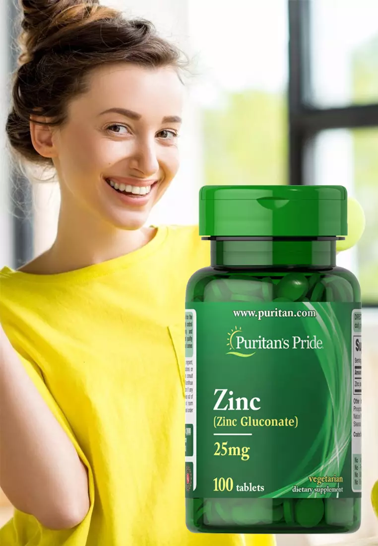 Buy Puritan's Pride Philippines Zinc Gluconate 25 mg 100 tablets 2024