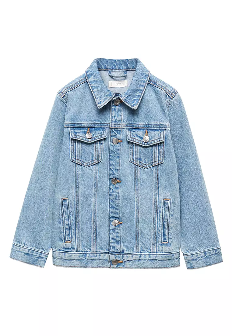 Girls light blue denim on sale jacket