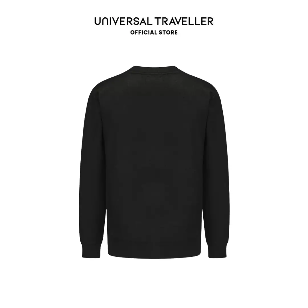 Universal Traveller CREW NECK PLAID LINE KNITTED SWEATER KS24069
