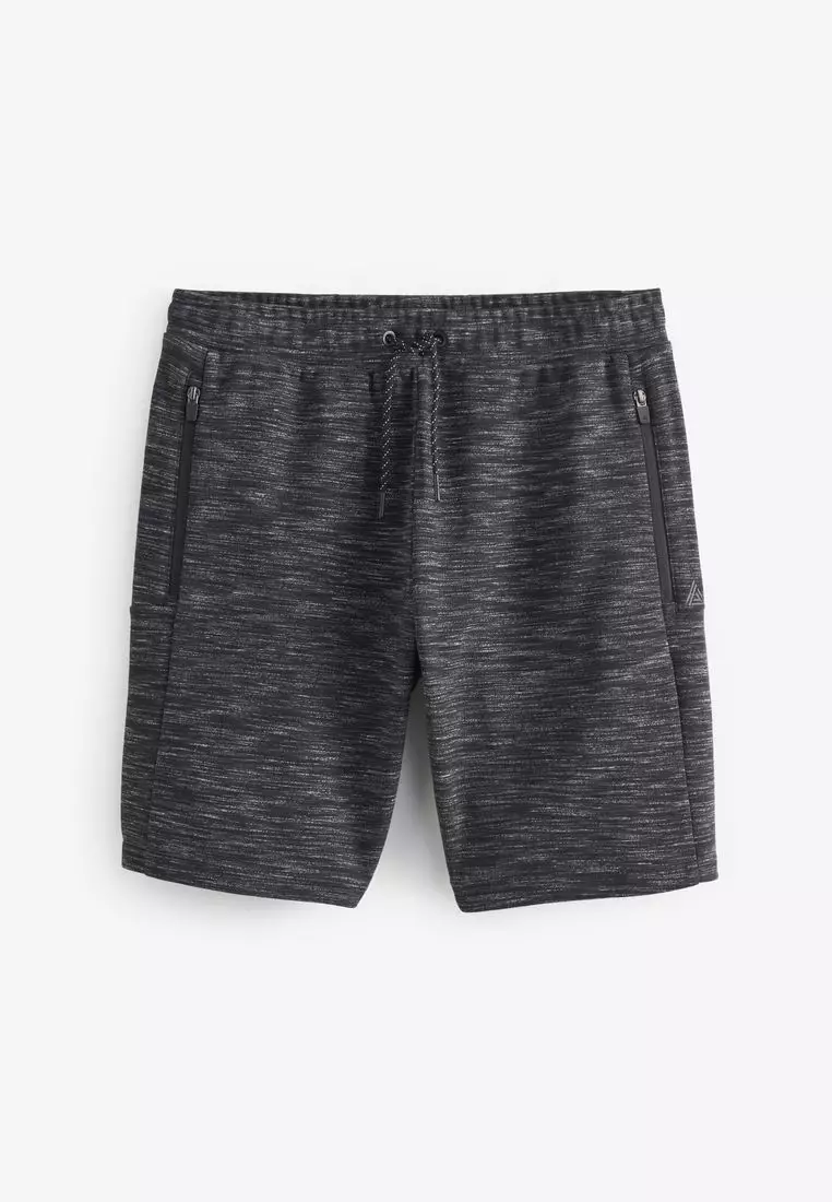 Mens jersey shorts discount with zip pockets