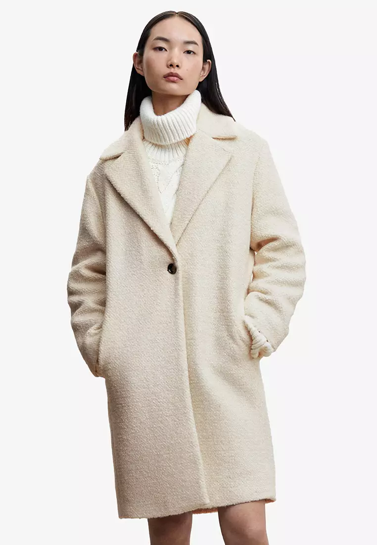 Mango cream coat sales